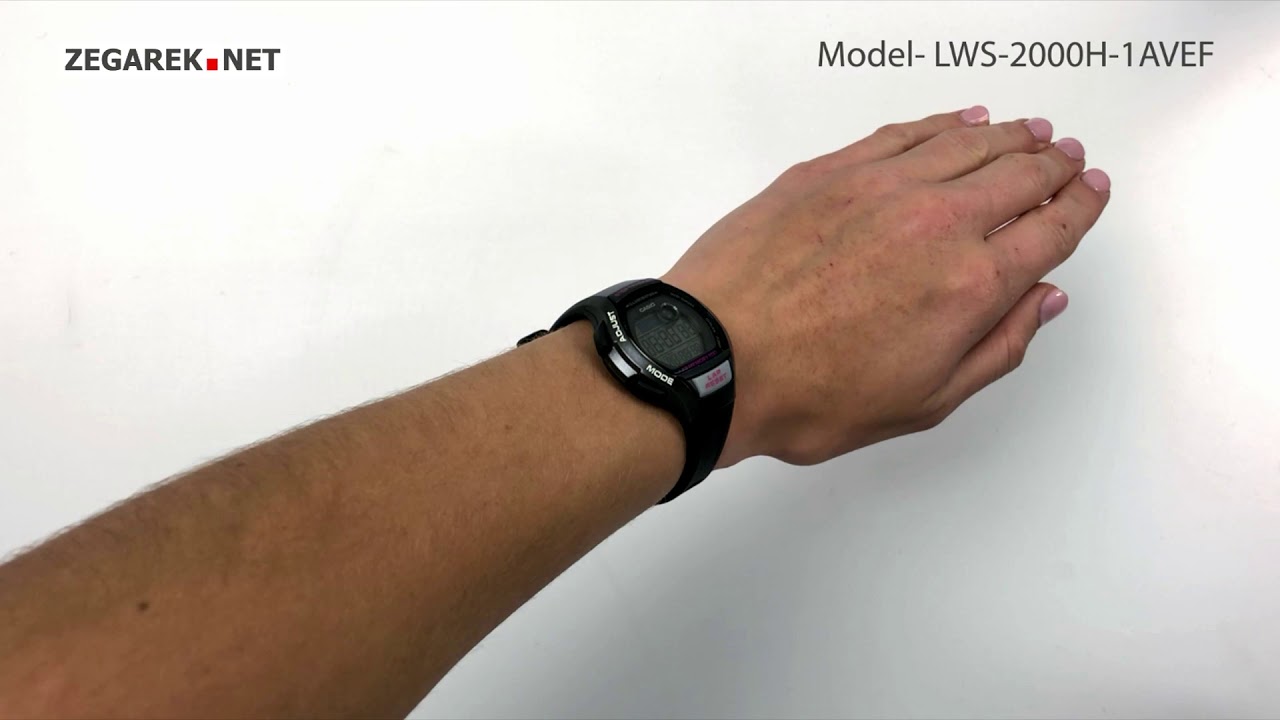 Casio Sportowe LWS-2000H-1AVEF - Zegarek.net - YouTube