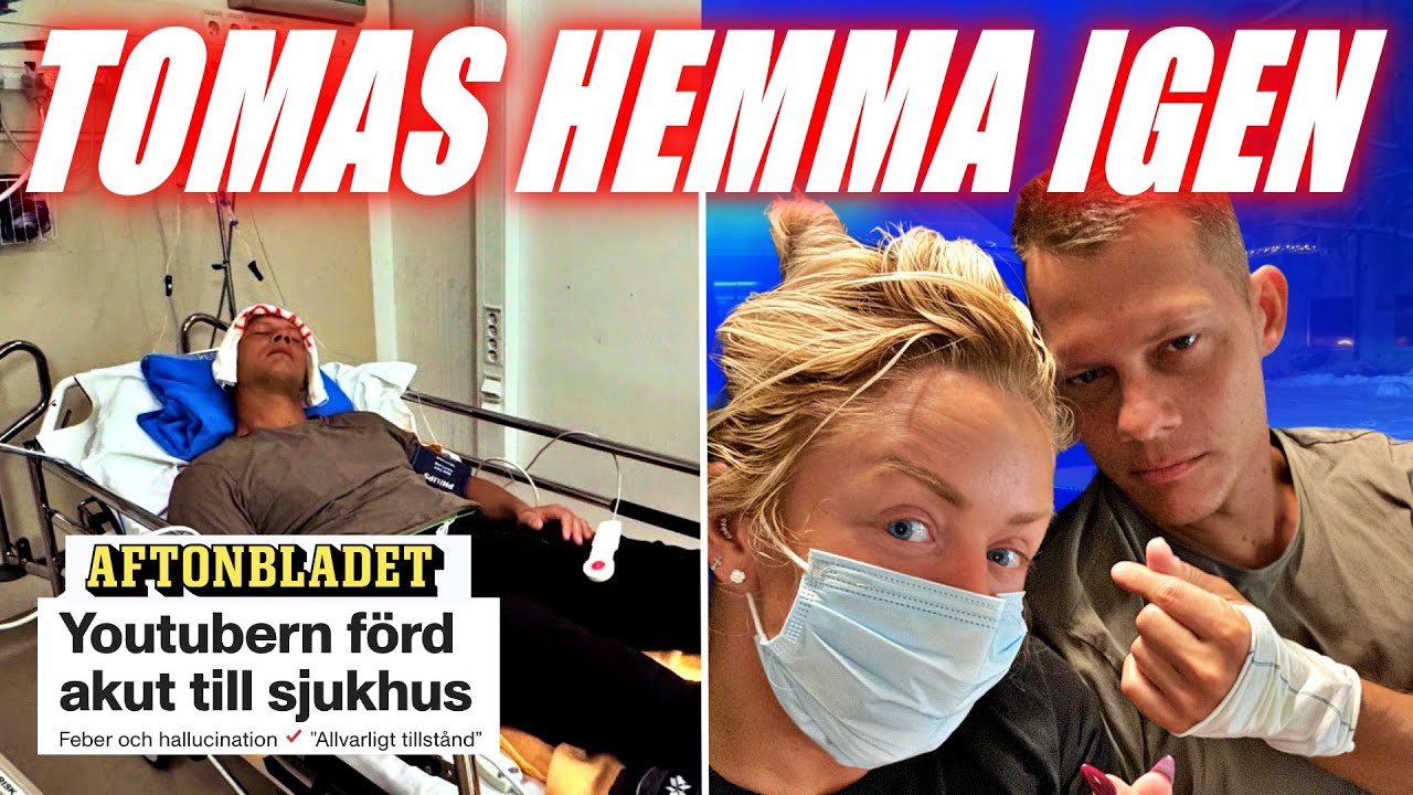 Tomas hemma igen efter dagarna på akuten!