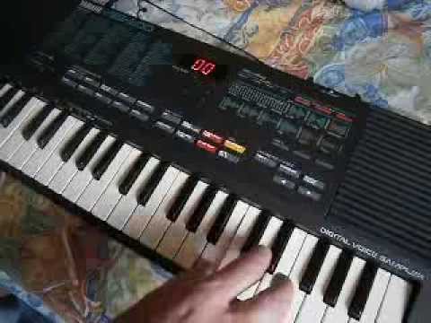 80s Yamaha VSS-200 Sampling Keyboard demo