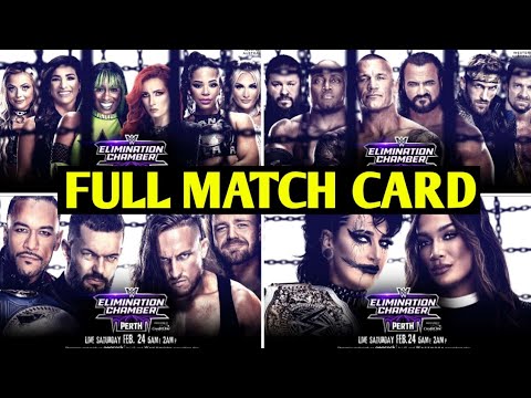 WWE Elimination Chamber 2024 Full Match Card - YouTube
