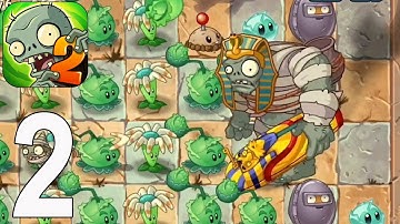 Plants vs. Zombies 2 - Gameplay Walkthrough Part 2 - Ancient Egypt Day 1-6(iOS, Android)
