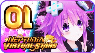 Neptunia Virtual Stars ☆ Walkthrough Part 1 ☆ (PS4) English - No Commentary