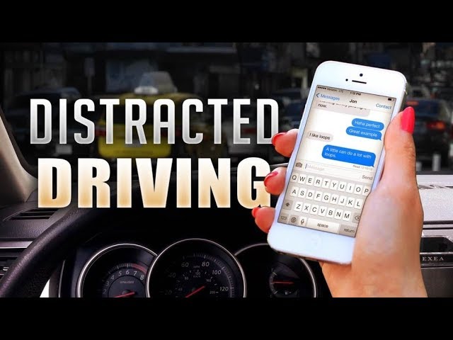 Distracted driving and riding.