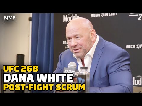 Dana White on Usman Boxing Canelo, Gaethje's Title Prospects, More | UFC 268 | MMA Fighting