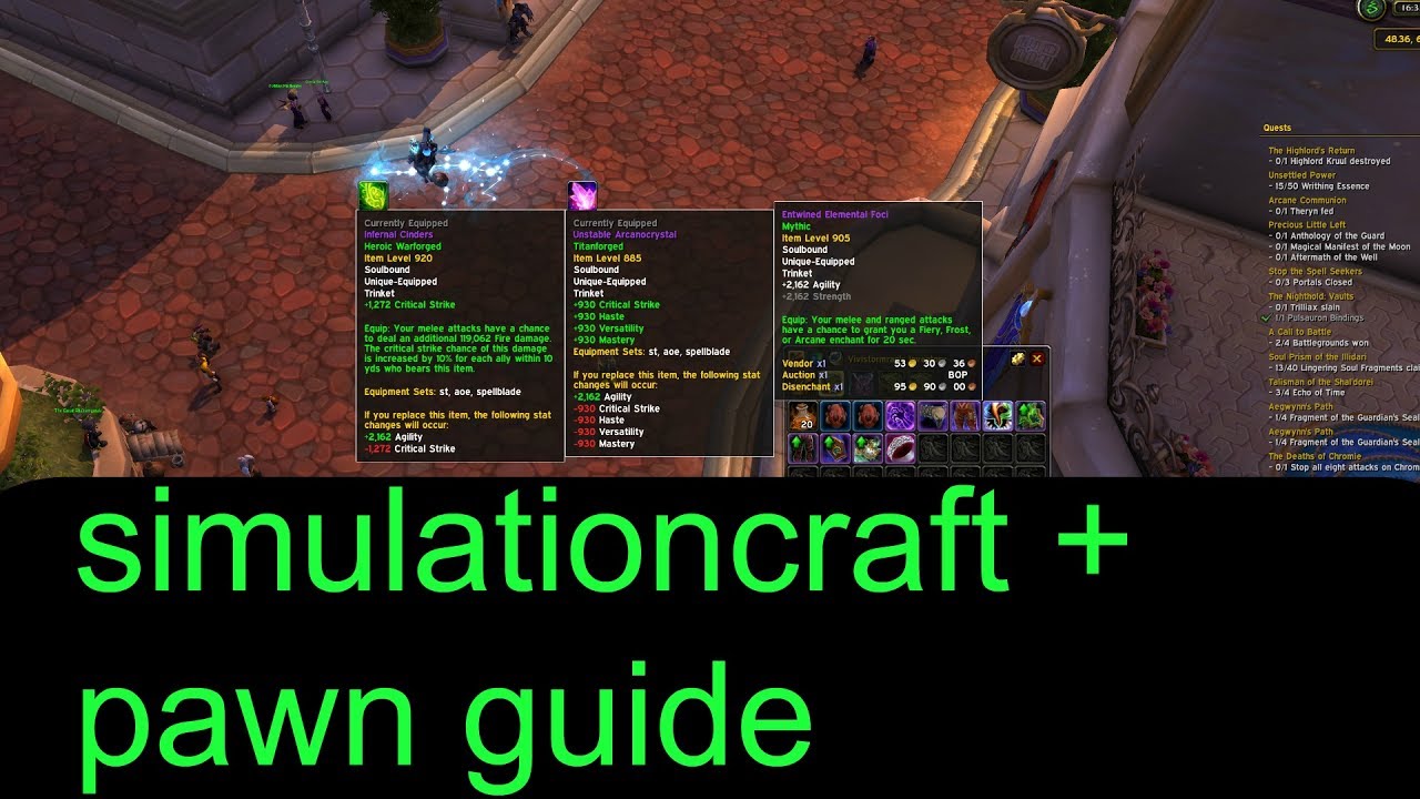 How To Use Simulationcraft and Pawn - Wowhead