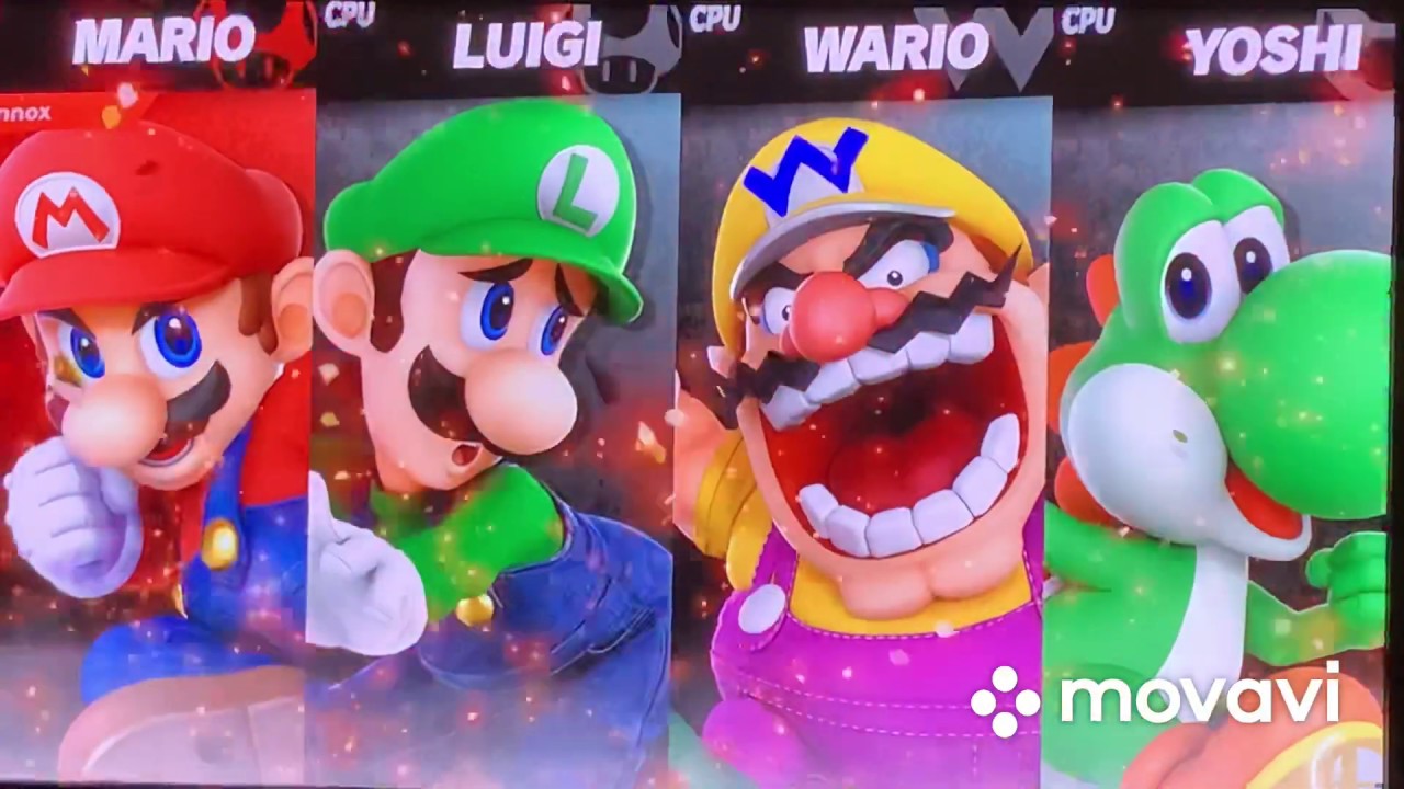 Mario Vs Luigi Vs Wario Vs Yoshi In Smash Ultimate Youtube 