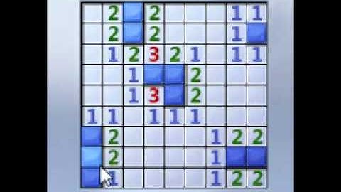 Playing minesweeper beginner without flags
