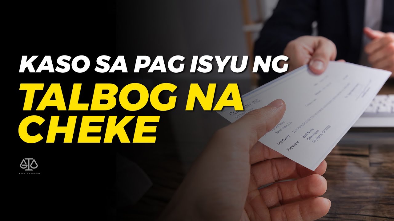 MAYROON KA BANG TUMALBOG NA CHEKE? | GIO NEED A LAWYER