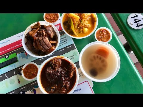 Eurasian food in a hawker centre in Singapore! INCREDIBLY RARE!
