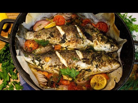 Super Delicious and Elegant Oven Baked Whole Branzino Fish