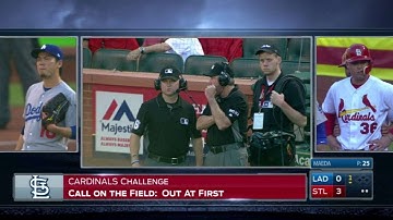 LAD@STL: Diaz grounds into DP, but call overturned