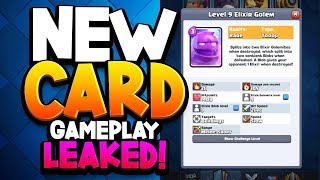 New Card "ELIXIR GOLEM" Leaked (Includes Gameplay)