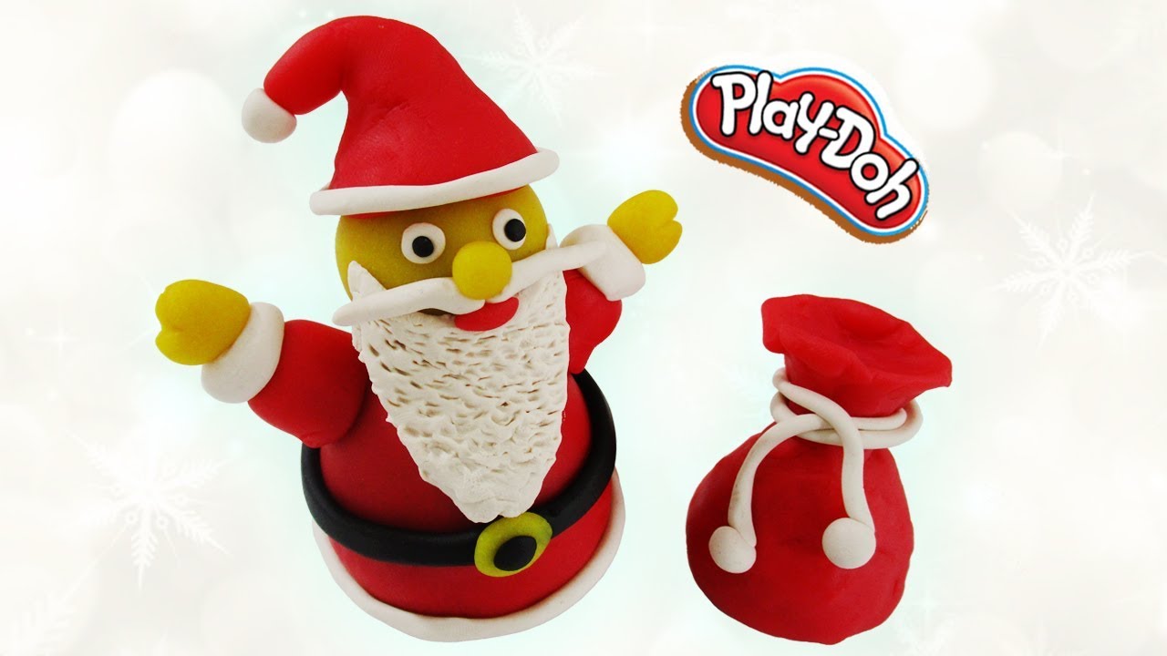 How To Make Santa Claus Play Doh - YouTube