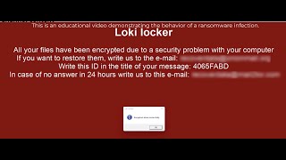 Loki Locker ransomware (.Loki virus). How to remove?