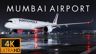 Mumbai Airport Monsoon Airside Plane Spotting Mega Compilation 4K