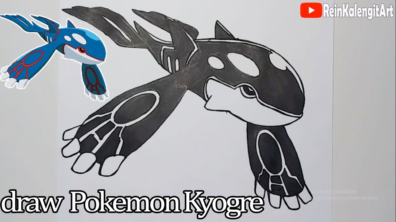 Cara Menggambar Pokemon Kyogre YouTube