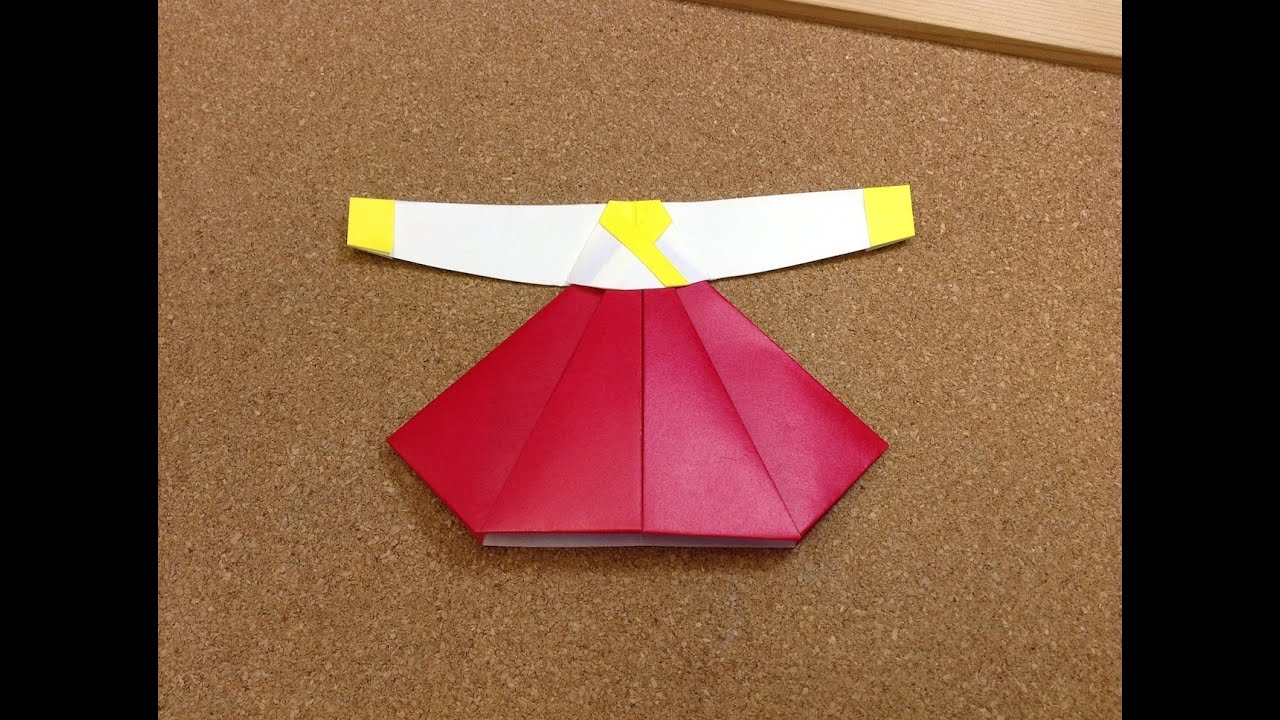 Daily Origami 695 Traditional Korean Dress YouTube