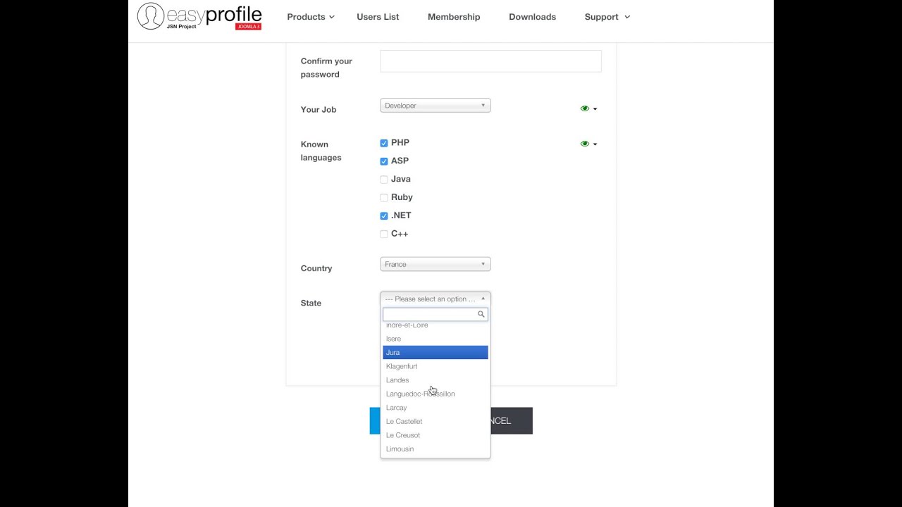 Select Field type filter DB option feature YouTube