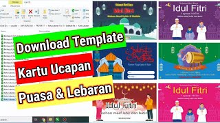 Download Template Kartu Ucapan Lebaran