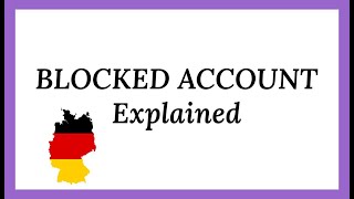 What is a blocked account?