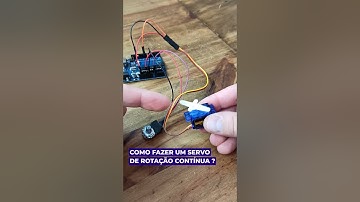 Transformando o Servo Motor em Rotação Contínua #shorts
