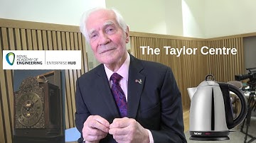 Dr John C Taylor OBE FREng unveils the Taylor Centre at Royal Academy of Engineering, London, UK
