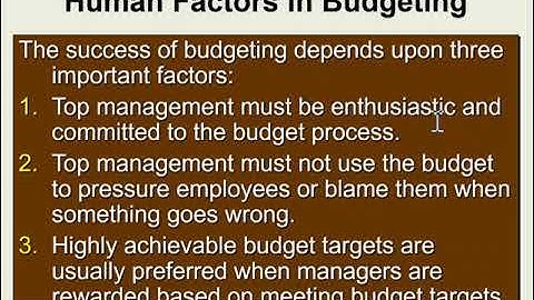 ACG3024 Ch 23 Budgets Part 1