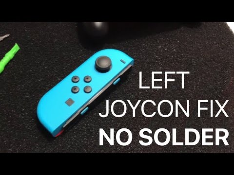 Nintendo Switch Left JoyCon Fix - NO SOLDER - YouTube