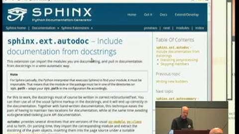 Documenting Your Project in Sphinx