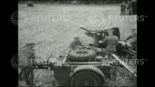 1937 British Army troops on manoeuvres at Saffron Walden