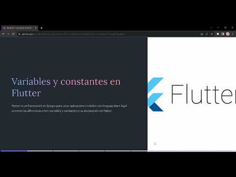Variables y constantes en flutter