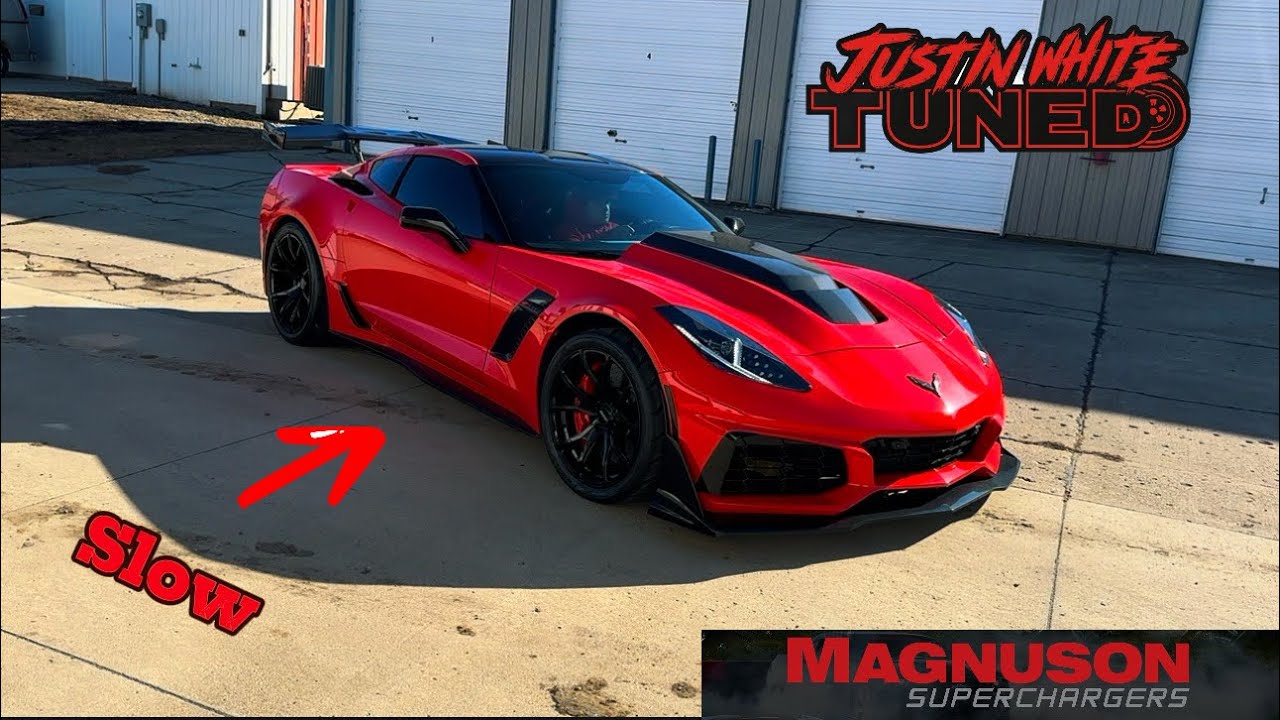 Driving my built C7 Z06 during winter 🤯