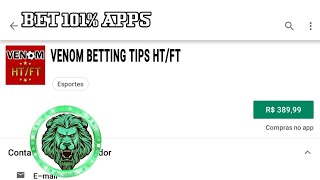 VENOM BETTING TIPS HT/FT APP NO VALOR DE 30P 400 REAIS DE GRAÇA screenshot 1