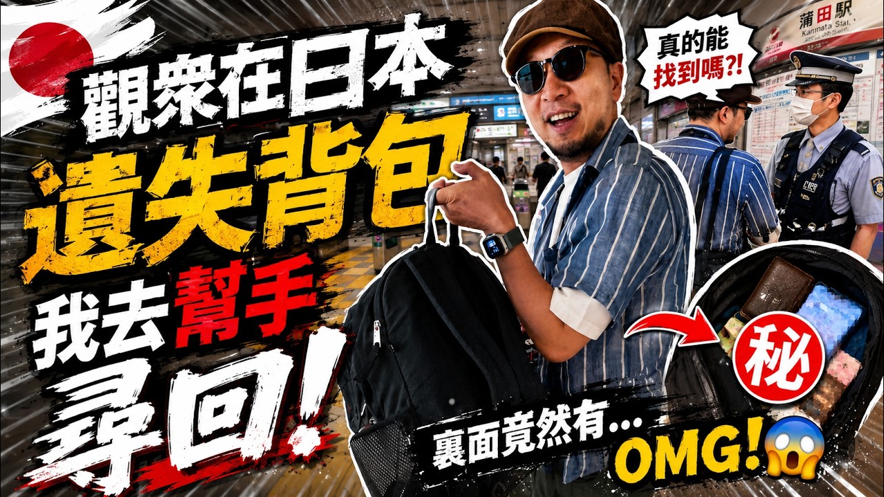 聲稱「在日本遺失背包」,想我幫手尋回😲?!找到了然後裏面竟然是...㊙️