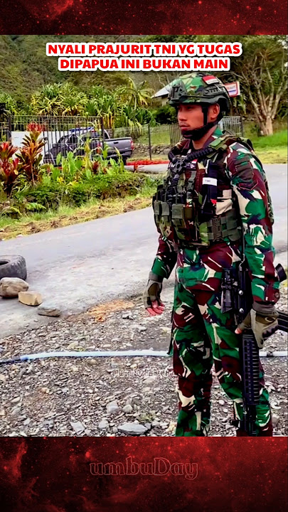 Nyali prajurit TNI yg tugas dipapua ini bukan sembarang nyali #tni #tniindonesia #bravo