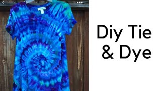 Diy Tie and dye T-shirts 👕 #tiedye #ontrending #tshirt