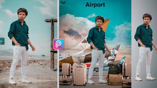 Airport new  photo Editing || picsArt new airport photo Editing || picsArt tutorial photo Edit..... screenshot 4