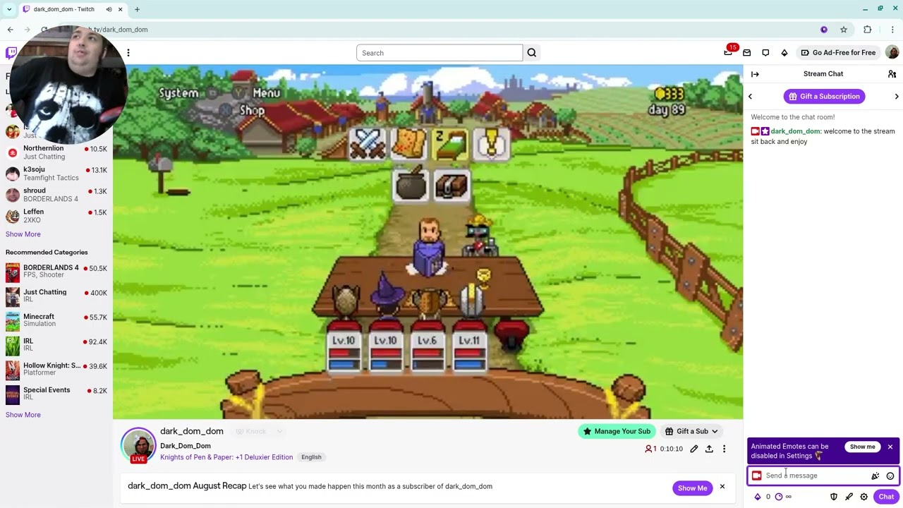 Knights of pen and paper livestream part 2