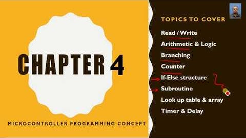 Part4 - PIC16F84 assembly language - if-else structure & subroutine