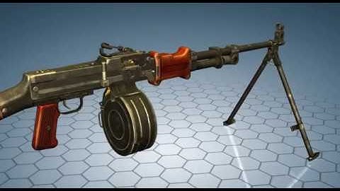 How RPD machine gun work