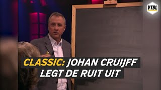 Johan Cruijff legt op iconische wijze 'de ruit' uit  VTBL