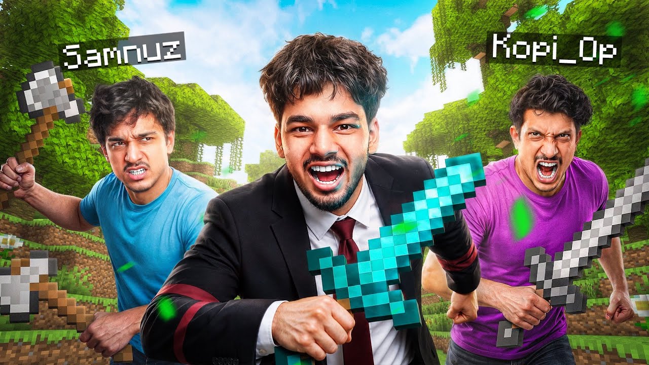 Minecraft Manhunt with REAL LIFE Hunters