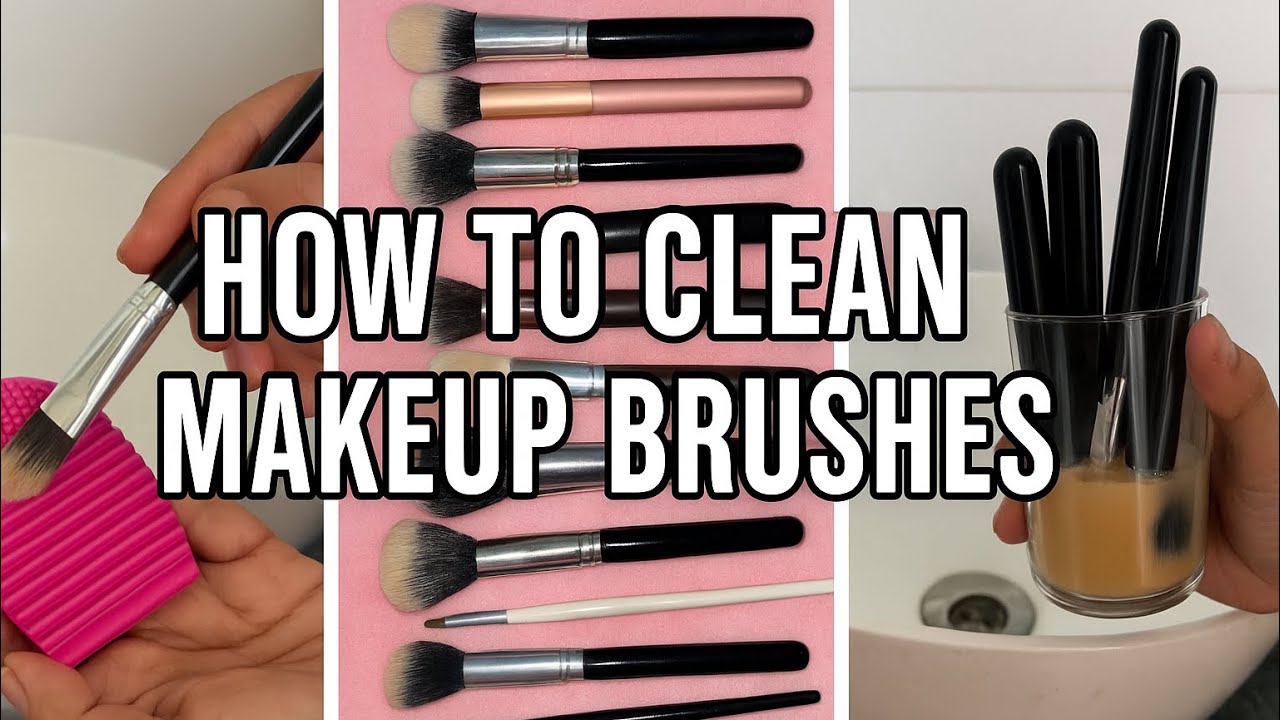How to Clean Makeup Brushes at Home | DIY Makeup Brush Cleanser at Home ✨ 