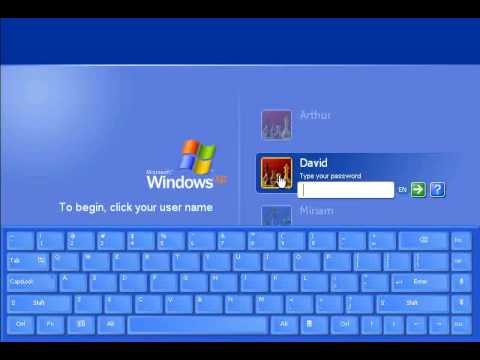 On-Screen Keyboard - EyesBoard Logon Keyboard (XP)