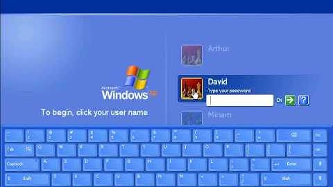 On-Screen Keyboard - EyesBoard Logon Keyboard (XP)
