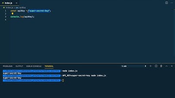 How to handle secrets in Node.JS (environment variables) - codesnacks
