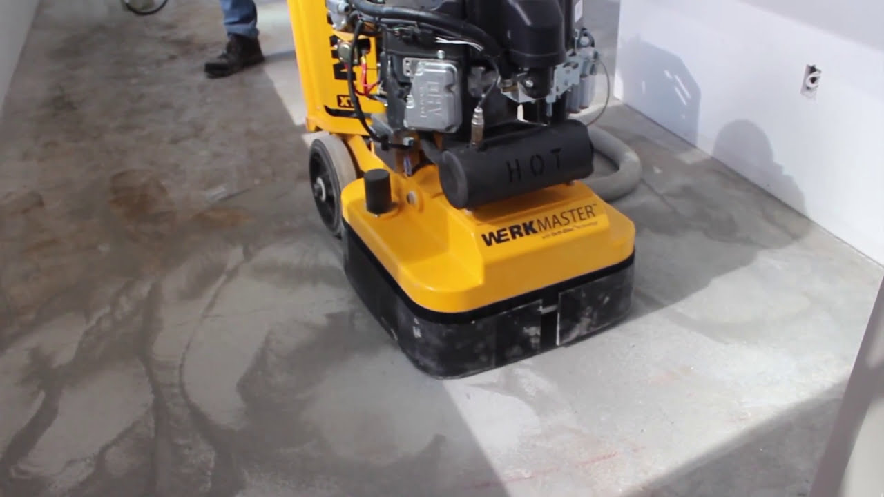 WerkMaster Removing High Spots and Flattening Concrete YouTube