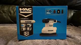 Mac Allister 160W 220-240V Corded Detail sander from B&Q Unboxing