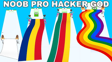 NOOB VS PRO VS HACKER VS GOD in Flag Painters 3D