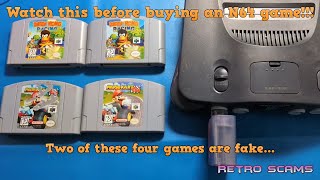 There are fake N64 games circulating everywhere...and the fakes are getting better!
